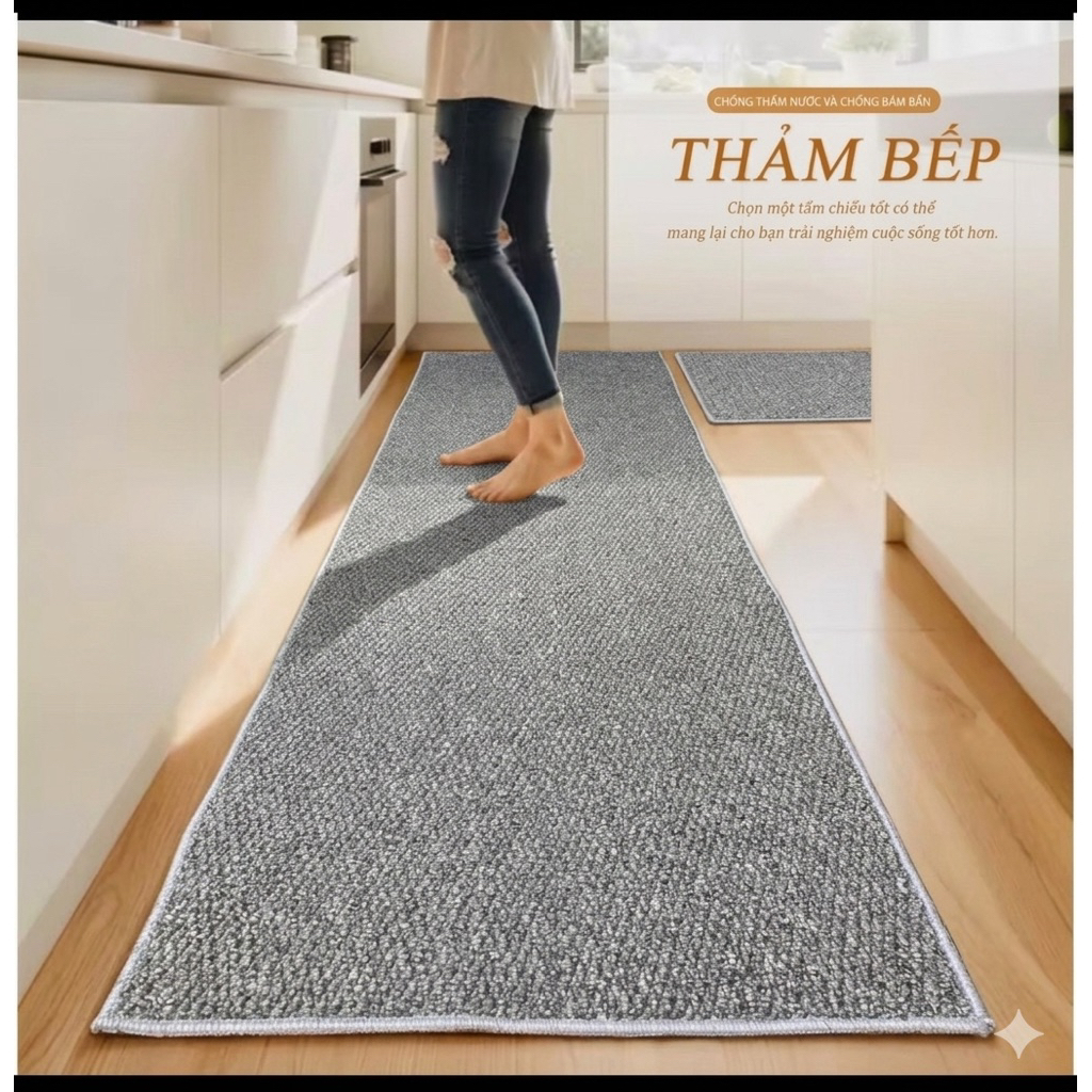 Thảm Lau Chân Thấm Hút, 45 * 150cm, Siêu hot, Thảm Nhà Bếp, Thảm Cửa, Chống Trượt, Làm Bằng Sợi Polyester, Thảm