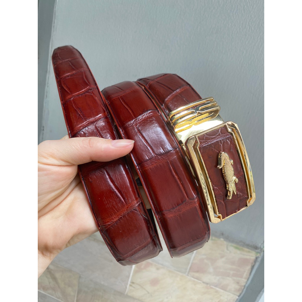 Thắt Lưng Da Cá Sấu 3.5CM  Cá Sấu Gò Vấp