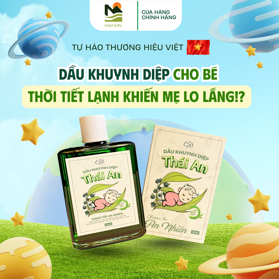 Dầu Khuynh Diệp Cho Bé Thái An Hương Phấn Thơm Dịu Nhẹ 25ml