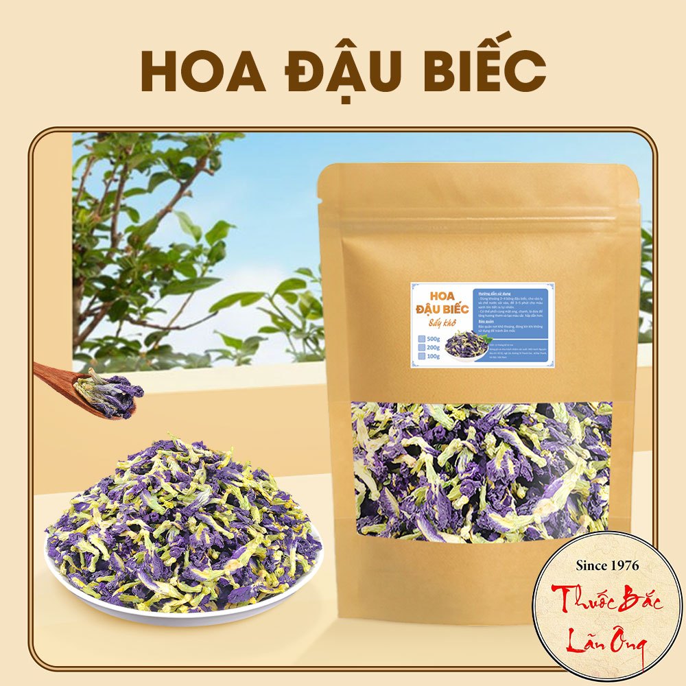 Hoa đậu biếc sấy lạnh 500g, trà hoa đậu biếc, pha trà, nấu chè, nấu xôi, làm bánh, thạch