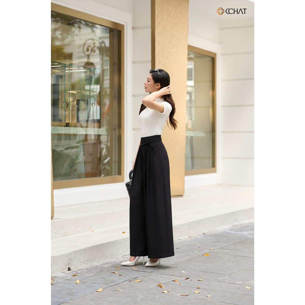Quần Ống Rộng 𝐂𝐂𝐇𝐀𝐓 Dáng Suông Súp Ly Lauras Chất Liệu Tuytsi Cao Cấp 24QDS2044ST | BigBuy360 - bigbuy360.vn