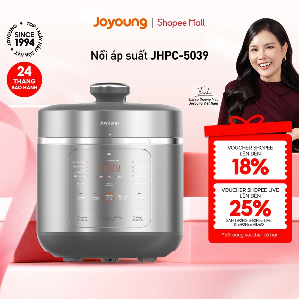 Nồi áp suất Joyoung JHPC-5039 | Dung tích 5L | Công suất 900W