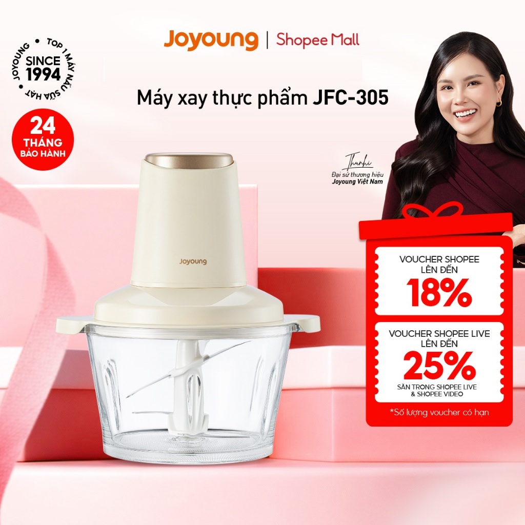 Máy xay thực phẩm đa năng Joyoung JFC-305 | Công suất 300W | Dung tích 1.8L