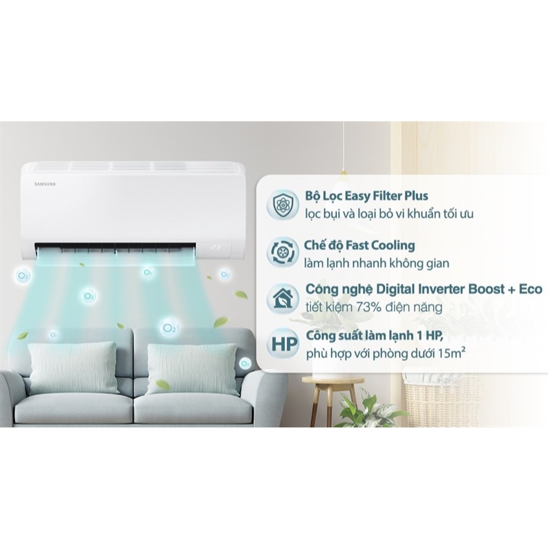 Máy lạnh Samsung Inverter 1 HP AR10DYHZAWKNSV