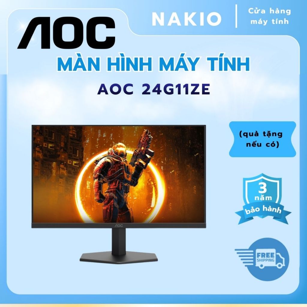 Màn Hình  AOC 24G11ZE/71 (24in/ IPS/FHD/ 200HZ -240HZ OC DP/0.3MS/DP+HDMI)- Bảo Hành Hãng 36 Tháng