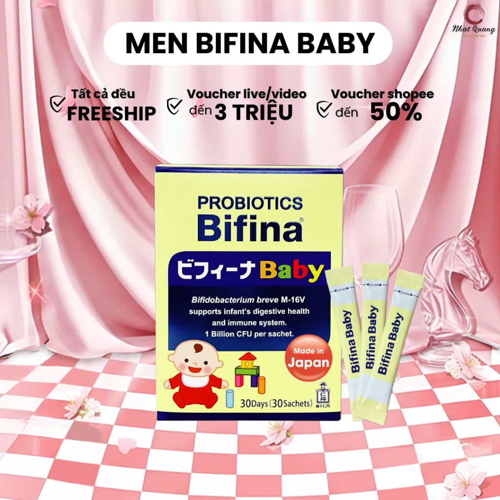 Men vi sinh Bifina Baby Nhật Bản - Tiêu hóa khỏe, tăng đề kháng cho bé
