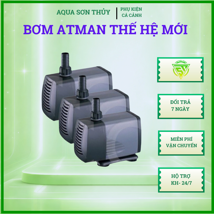 Máy Bơm Atman AT 105S | 106S | 107S - Bơm Nước Bể Cá Cho Hồ Cá Cảnh