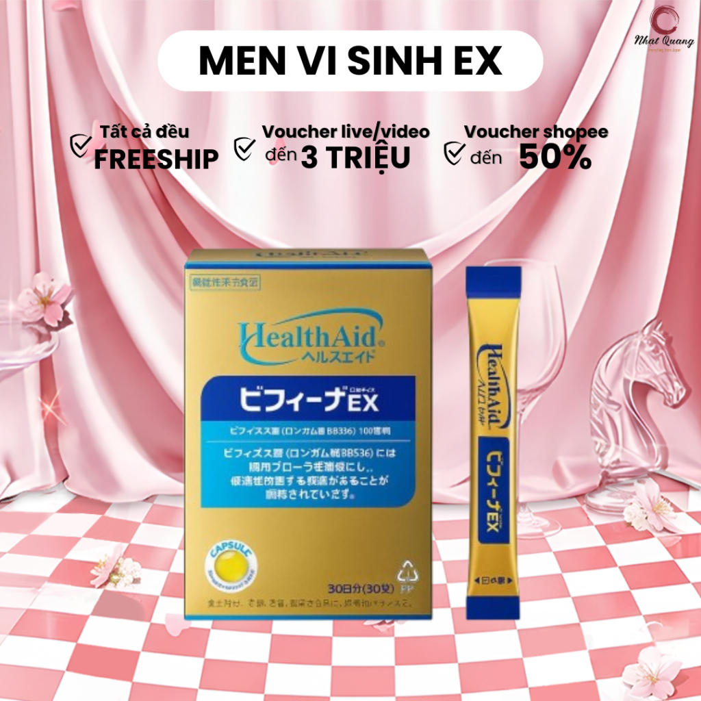 Men vi sinh Bifina Nhật Bản - Dòng EX - Hỗ trợ đường ruột và tiêu hóa - hàng công ty