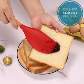 [ DỤNG CỤ LÀM BÁNH ] B237 Spatula silicon cán gỗ
