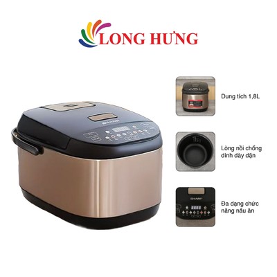 Nồi cơm điện tử Sharp 1.8 lít KS-TH18E2O - Hàng chính hãng