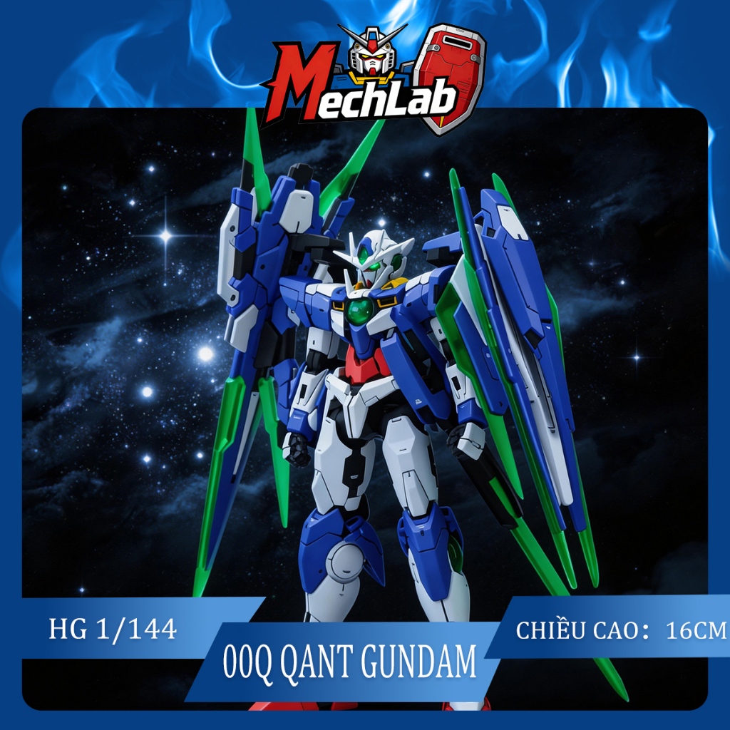 HG 1/144 00Q Qant Full Saber Assembly Model Kit Action Figure Mecha Toy