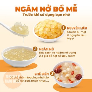 Bồ mễ Vân Nam 500g, tuyết liên tử, hạt dẻo, thơm, nguyên liệu nấu chè dưỡng nhan, chưng yến