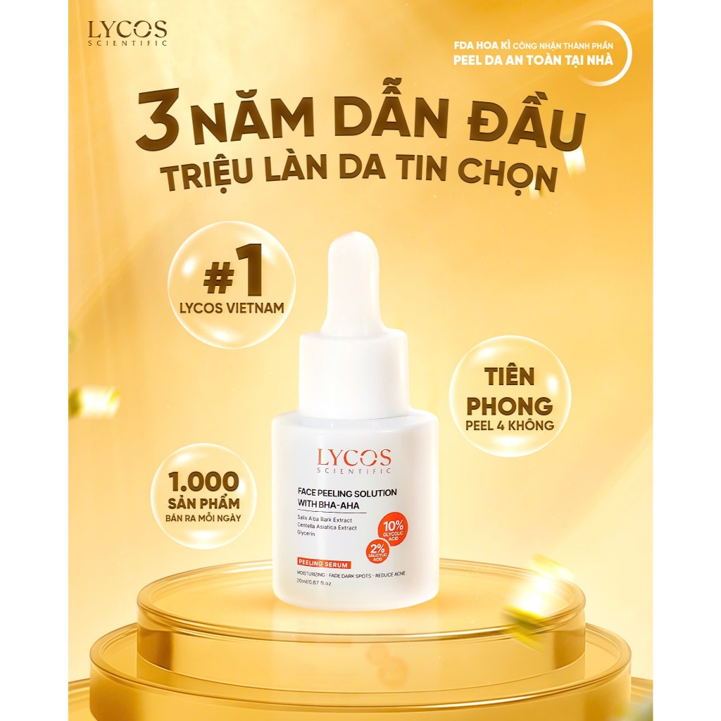 Peel Da Lycos – Tẩy Tế Bào Chết, Làm Sáng Da & Se Khít Lỗ Chân Lông | Mỹ Phẩm Lycos Chính Hãng