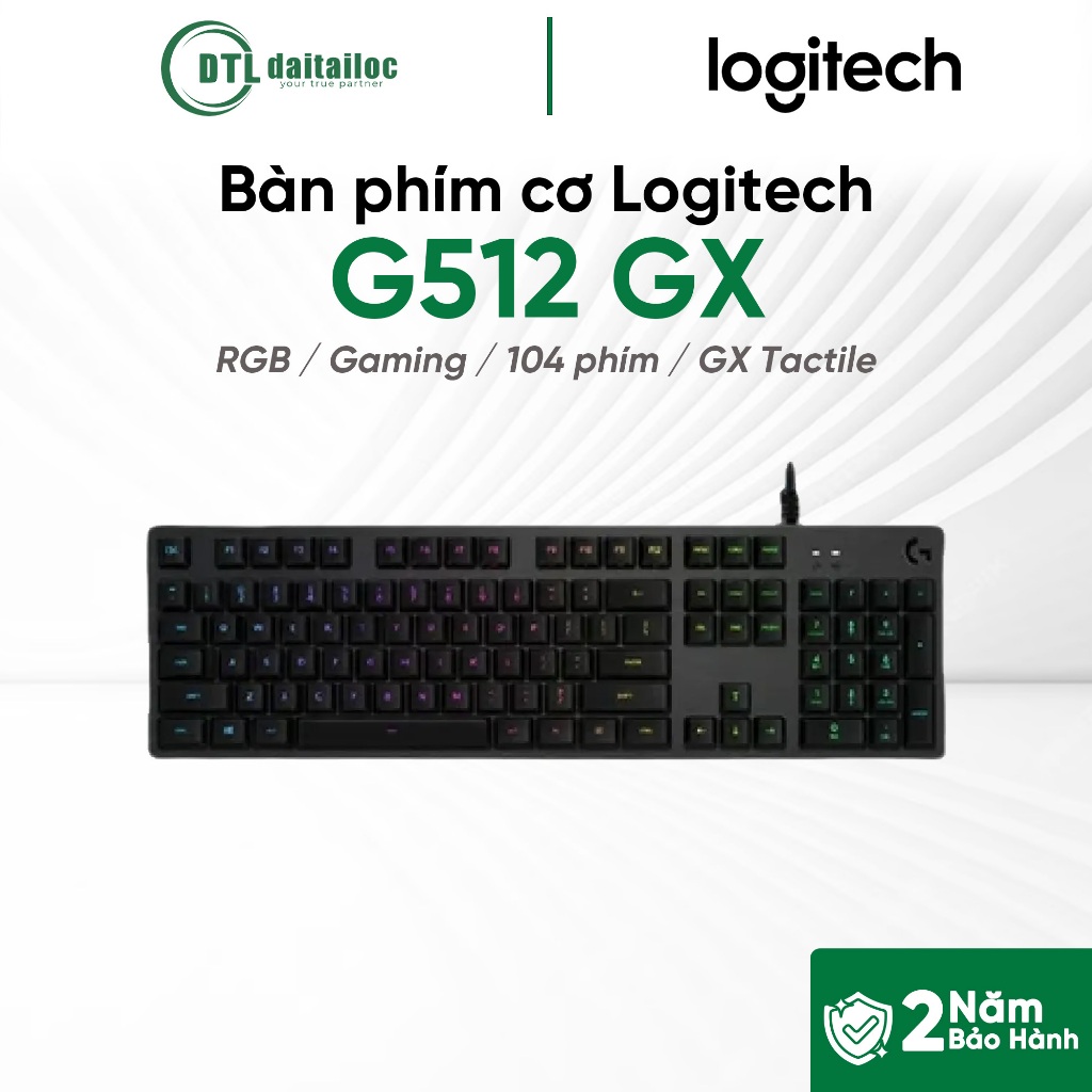 Bàn phím cơ gaming Logitech G512 GX I Chính Hãng I Bảo hành 24 tháng