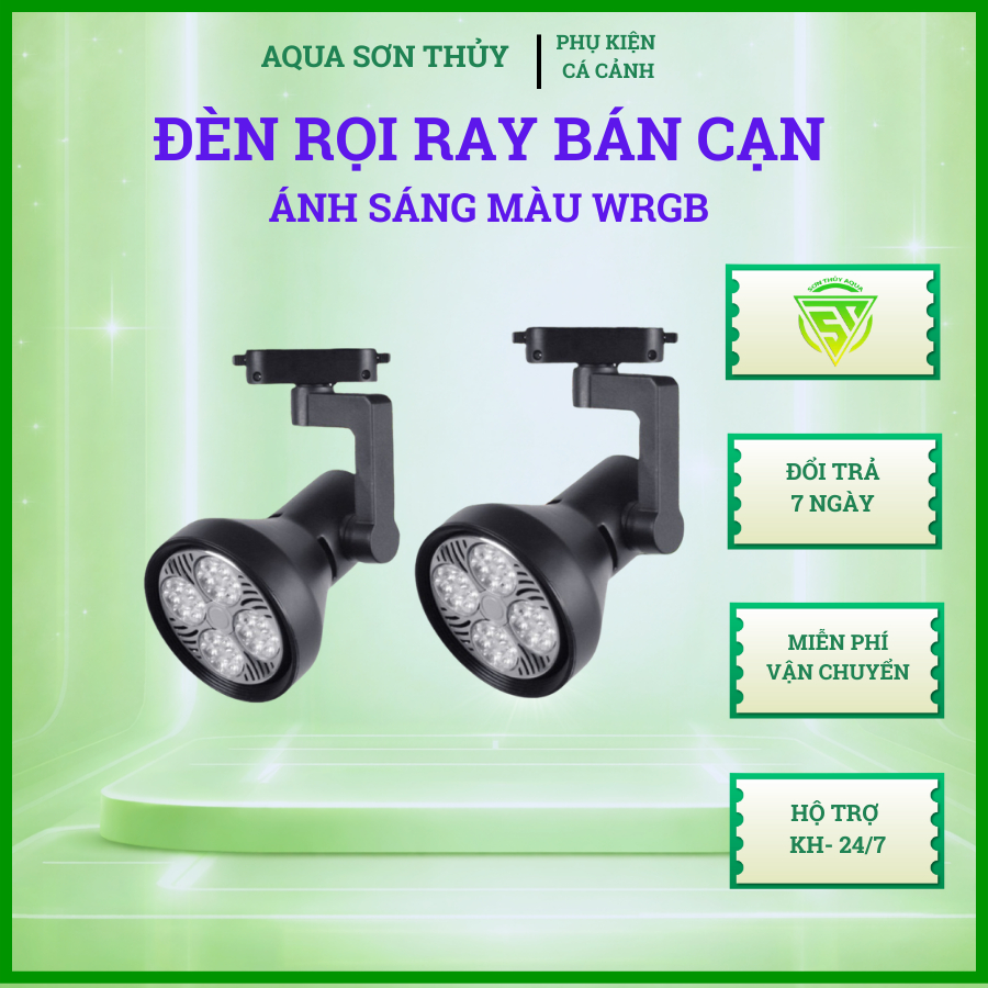 Đèn rọi ray bán cạn ánh sáng màu WRGB hàng chính hãng
