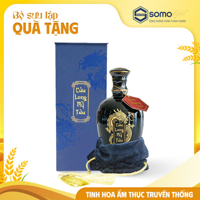 Minh Mạng Tửu - Hộp quà túi nhung | Bình sứ Bát Tràng (500ml & 700ml)