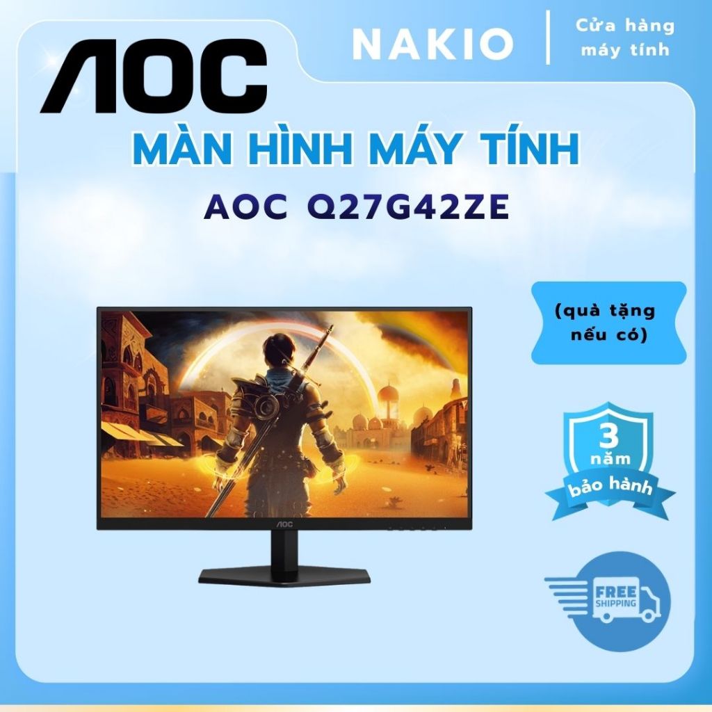Màn hình Gaming AOC Q27G42ZE (27 inch/QHD/IPS/260Hz/1ms) - Bảo hành chính hãng 36 tháng