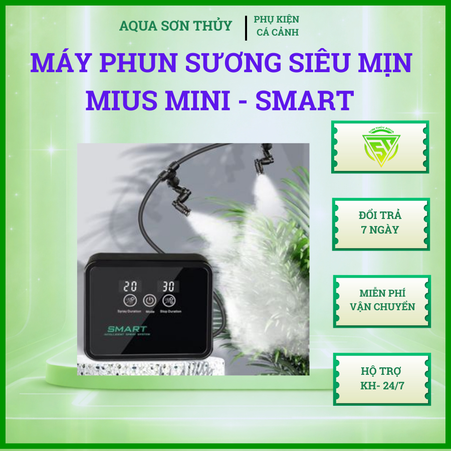 Máy Phun Sương MIUS - (Cảm ứng) - Máy phun sương Bể bán cạn - Tiểu cảnh -Cây Cảnh - Hồ bán cạn -Terr