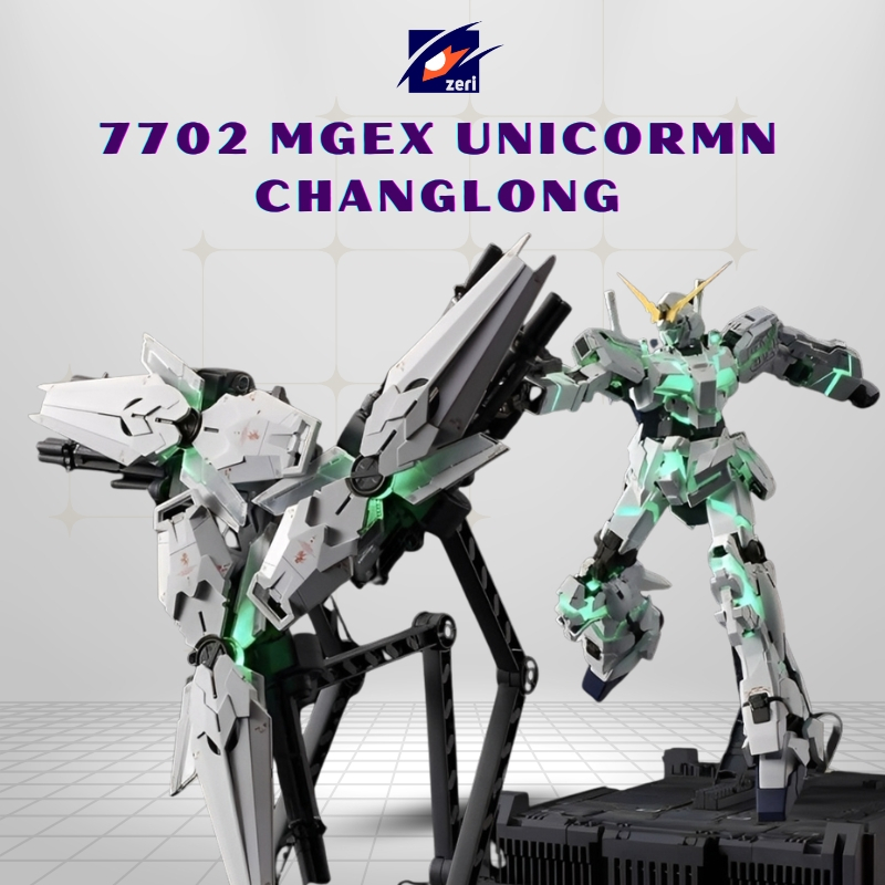 Mô hình lắp ráp 7702 MGEX Unicorn Fighter Ver.Ka ChangLongTặng Kèm Base Và Decal Nước