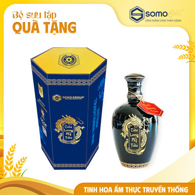 Minh Mạng Tửu - Quà Tặng Cao Cấp Hộp Quà Lục Giác | Bình sứ Bát Tràng (500ml & 700ml)