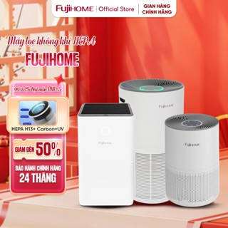 Máy lọc không khí diệt khuẩn UV Led FUJIHOME, màng HEPA lọc bụi mịn PM2.5, kết nối WIFI điều khiển APP