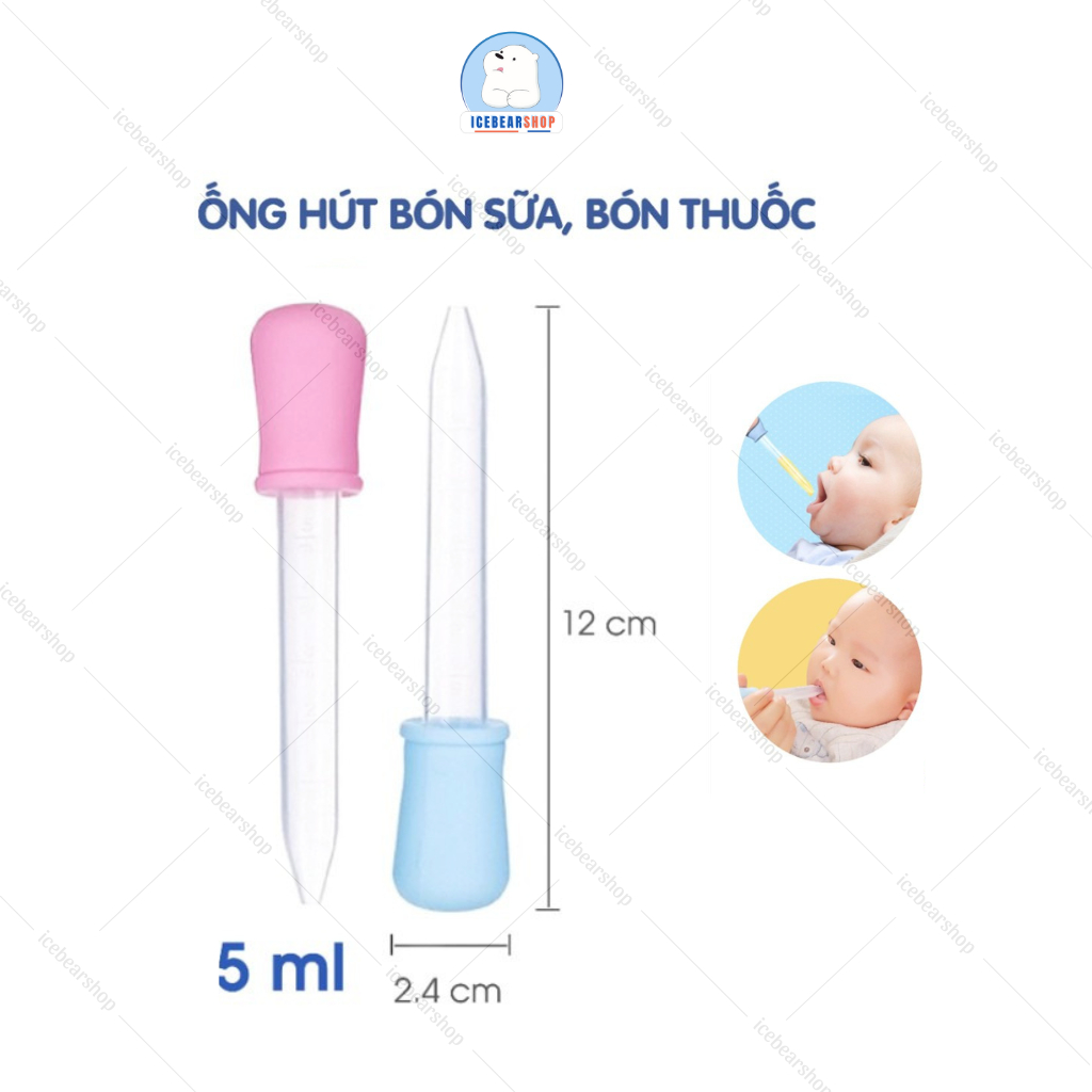 Ống Bón Sữa Dolphin Cho Bé, Dụng Cụ Bón Sữa Silicone Mềm Giúp Bé Uống Dễ Dàng