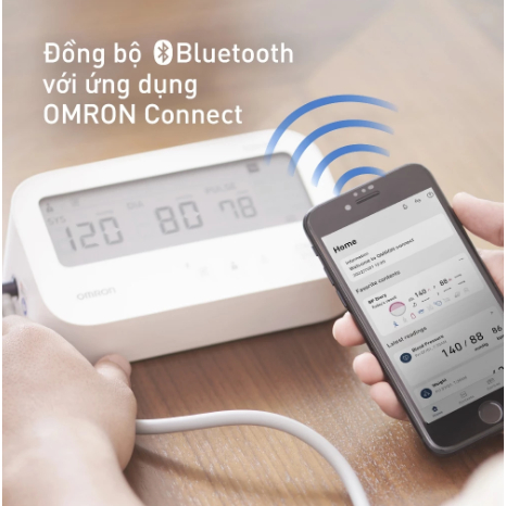 ✅ (Dòng mới 2026) Máy Đo Huyết Áp Bluetooth Phát Hiện Rung Nhĩ OMRON HEM-7194T1-FLAP IQ BT ( Không Adapter )