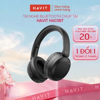 Tai Nghe Bluetooth Chụp Tai HAVIT H603BT | Pin 58H | Bass Mạnh | Gập Gọn | AUX 3.5mm