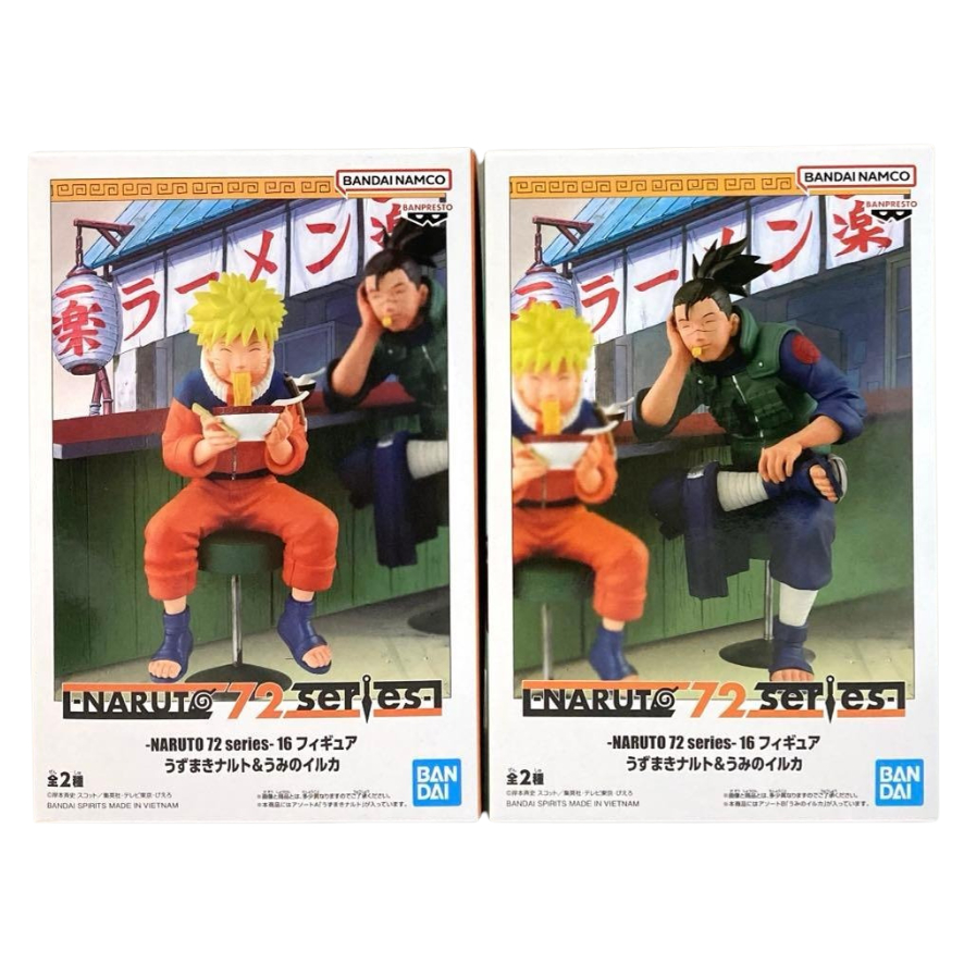 Banpresto NARUTO 72 series 16 Figure Uzumaki Naruto & Umino Iruka Japan Sasuke Kakashi Sakura Itachi
