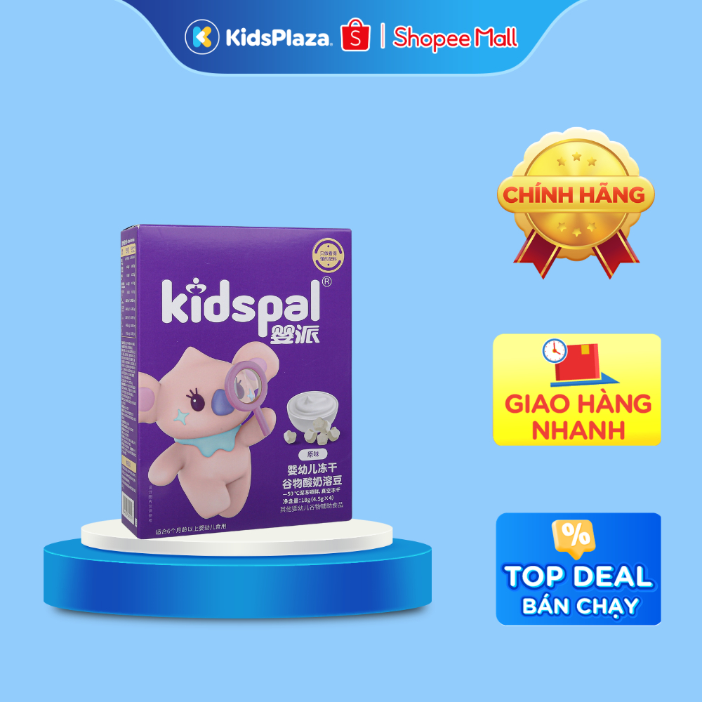 Sữa chua ngũ cốc/ hoa quả sấy khô Kidspal vị nguyên bản, vị việt quất, vị dâu tây