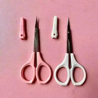 Kéo cắt mi mắt đầu cong chuyên dụng cho makeup cắt tỉa lông mi bằng thép siêu bền