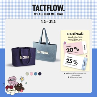 Túi vải TACTFLOW Daily tote bag large TFF110 100% Cottlon kích thước 47*13*36cm - Nhiều màu