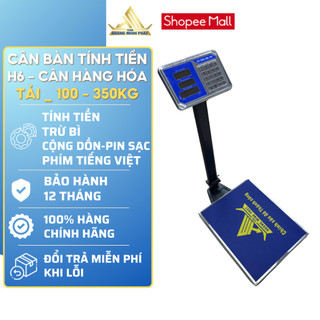 Cân Bàn Điện Tử Tính Tiền H6 60kg–300kg – Bàn INOX – Trừ Bì | Hoàng Minh Phát