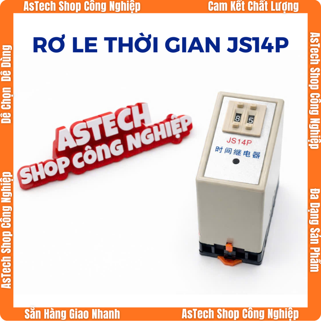Relay Thời Gian JS14P 99Min AC380V – Timer Trễ Đóng Công Nghiệp BERM