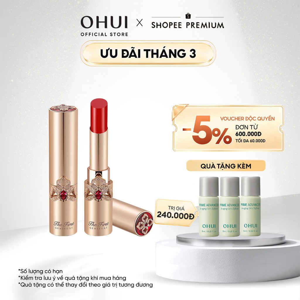 [OHUI Official] Son dưỡng môi cao cấp chống lão hóa OHUI The First Lip Balm 3.2G