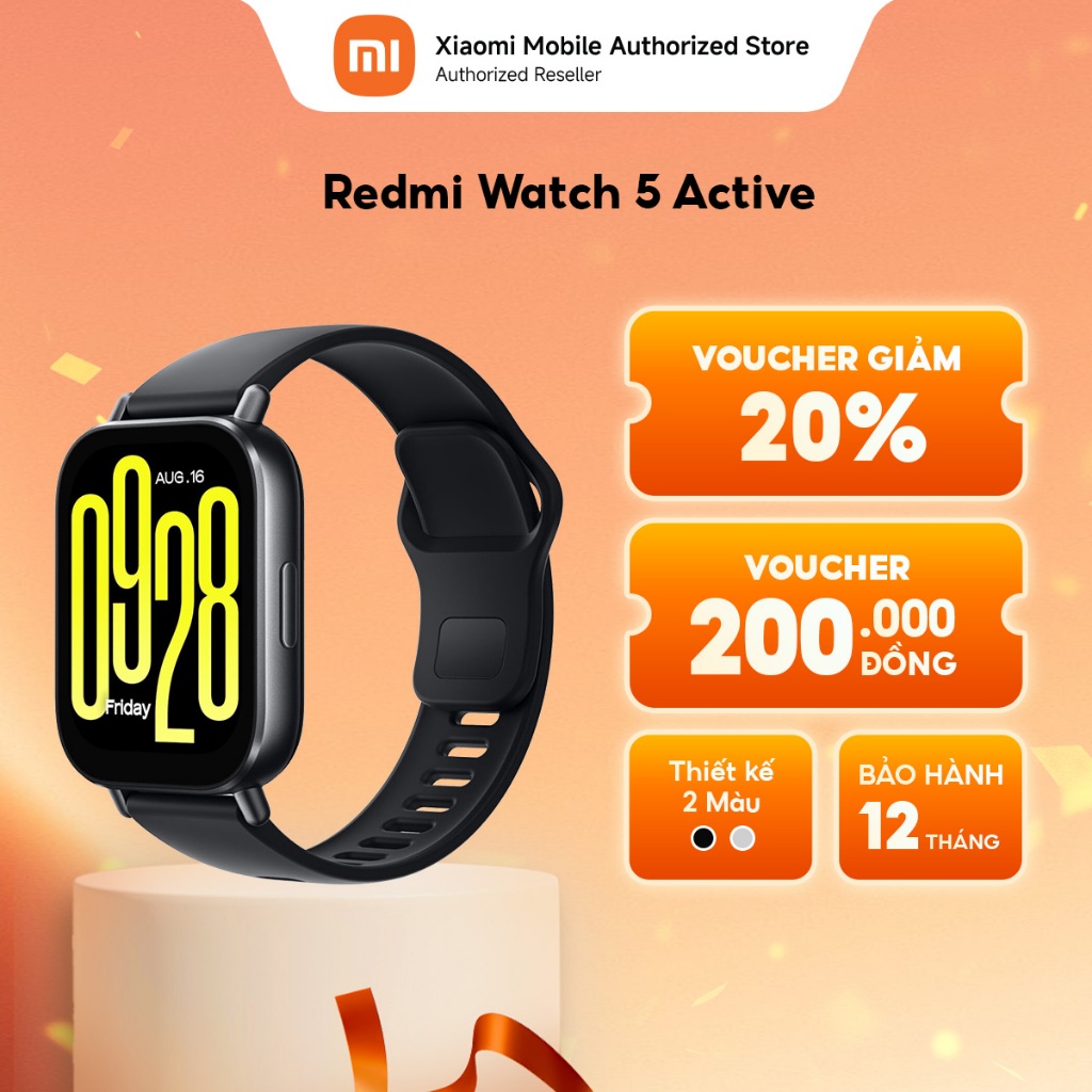 Đồng hồ thông minh Redmi Watch 5 Active | Màn hình LCD 2" l Nghe gọi Bluetooth | Kháng nước 5ATM | +