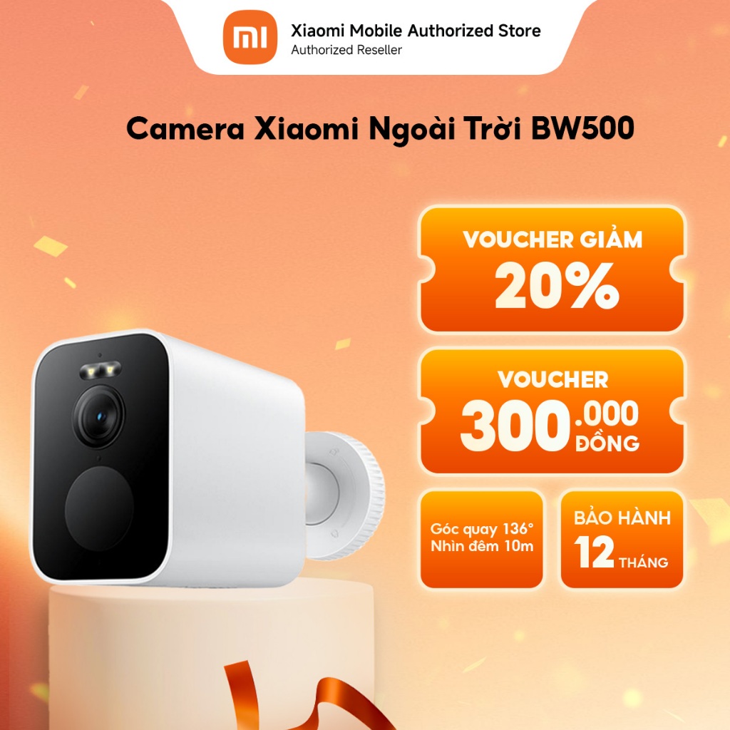 Camera Thông Minh Xiaomi Outdoor Camera AW200 / BW500 / CW500 Dual EU | 2,5K | Nhìn đêm 1080p | Chịu