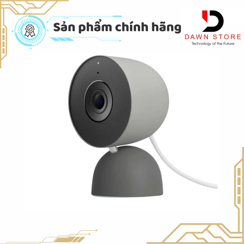 Google Nest Cam 2K Gen 3nd - Indoor Wired Smart Home Security Camera