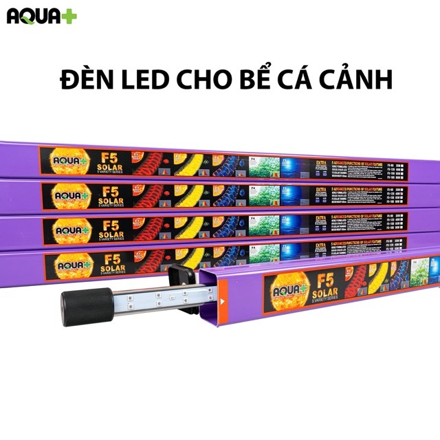 Đèn Cá Rồng AquaPlus F5-Solar Tích Hợp UVA-UVB Cho Huyết Long – Quá Bối – Bối Bluebase