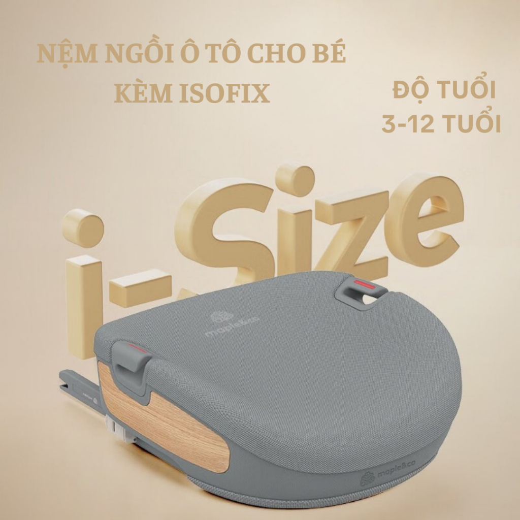 Ghế ngồi ô tô cho bé 3-12 tuổi chuẩn an toàn i- Size R129 kèm ISOFIX