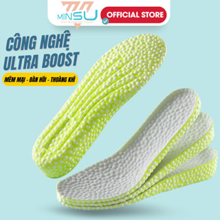 Lót Giày Cao Su Non Tăng Chiều Cao Ultraboost MINSU M7019 Miếng Độn Đế Cho Giày Thể Thao Sneaker, Da