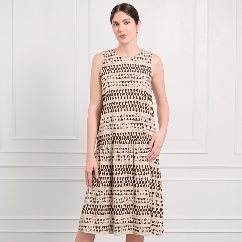 Váy dài không tay Amelia Dress Copenhagen Delights chất liệu Rayon bền bỉ, mềm mại