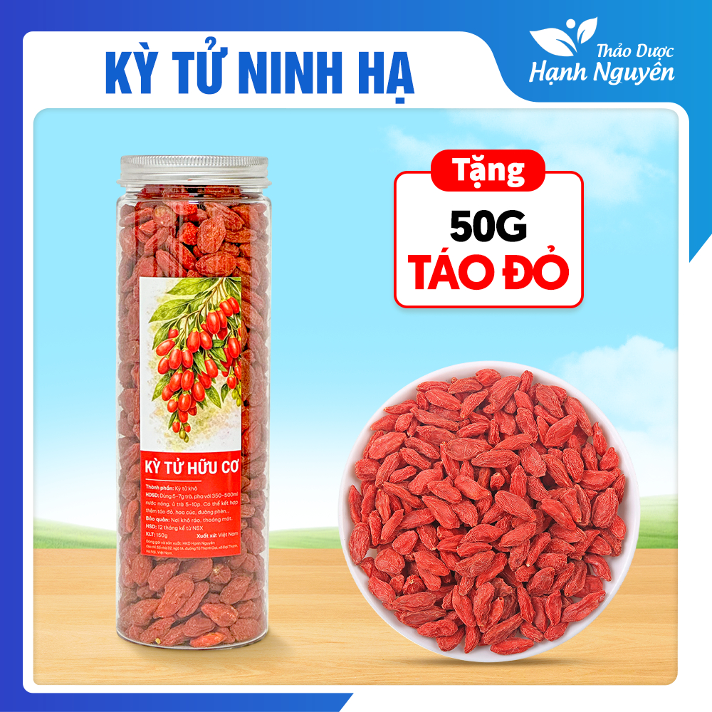 Kỷ tử ninh hạ 100g, hạt kỳ tử to, tròn, vị ngọt thanh, trà kỳ tử đẹp da, tốt cho sức khỏe - Hạnh Nguyên