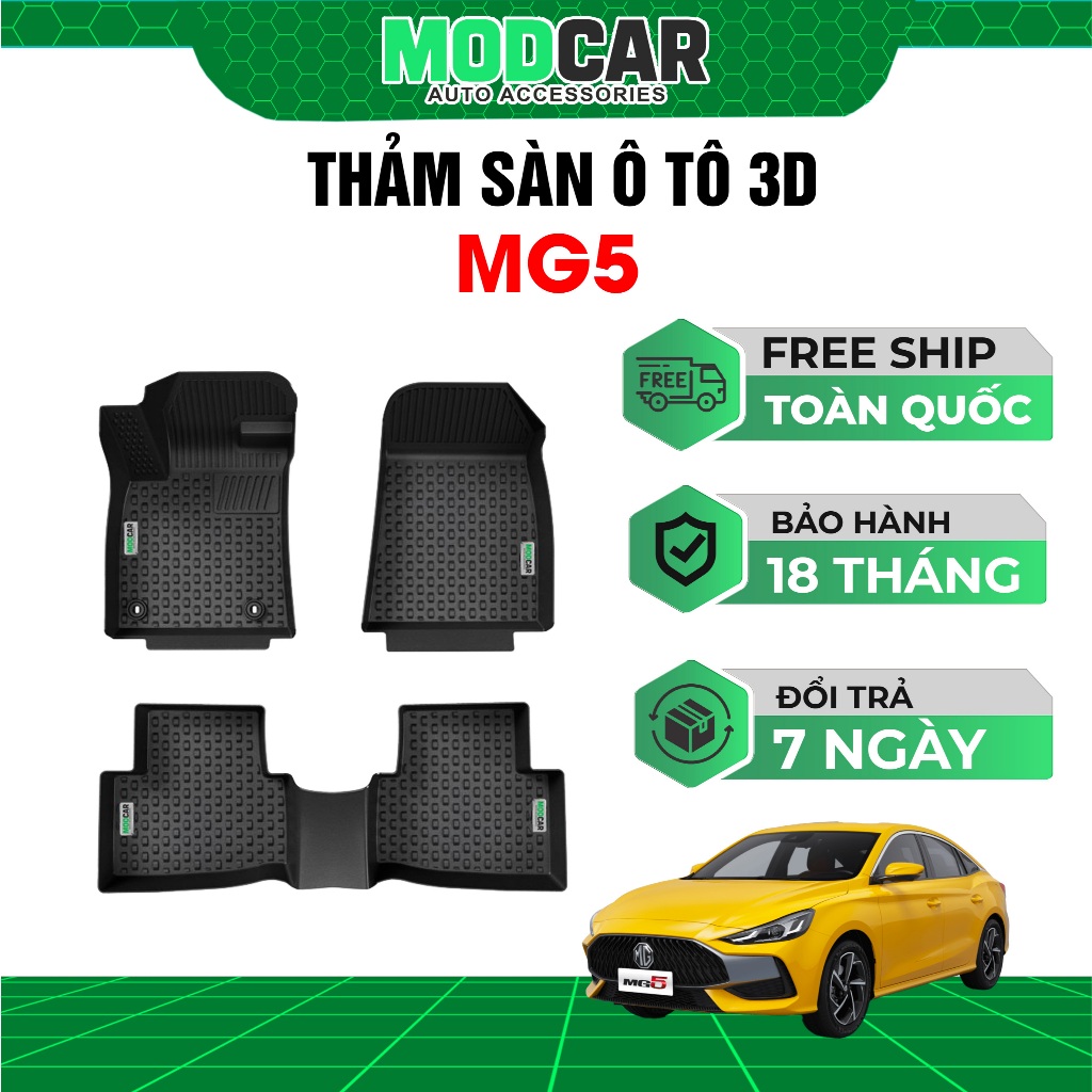 [TẶNG RỐI] Thảm Lót Sàn Ô Tô Tràn Viền Xe MG5, MG ZS, MG HS, MG RX5, MG7 - Nhựa TPE không mùi