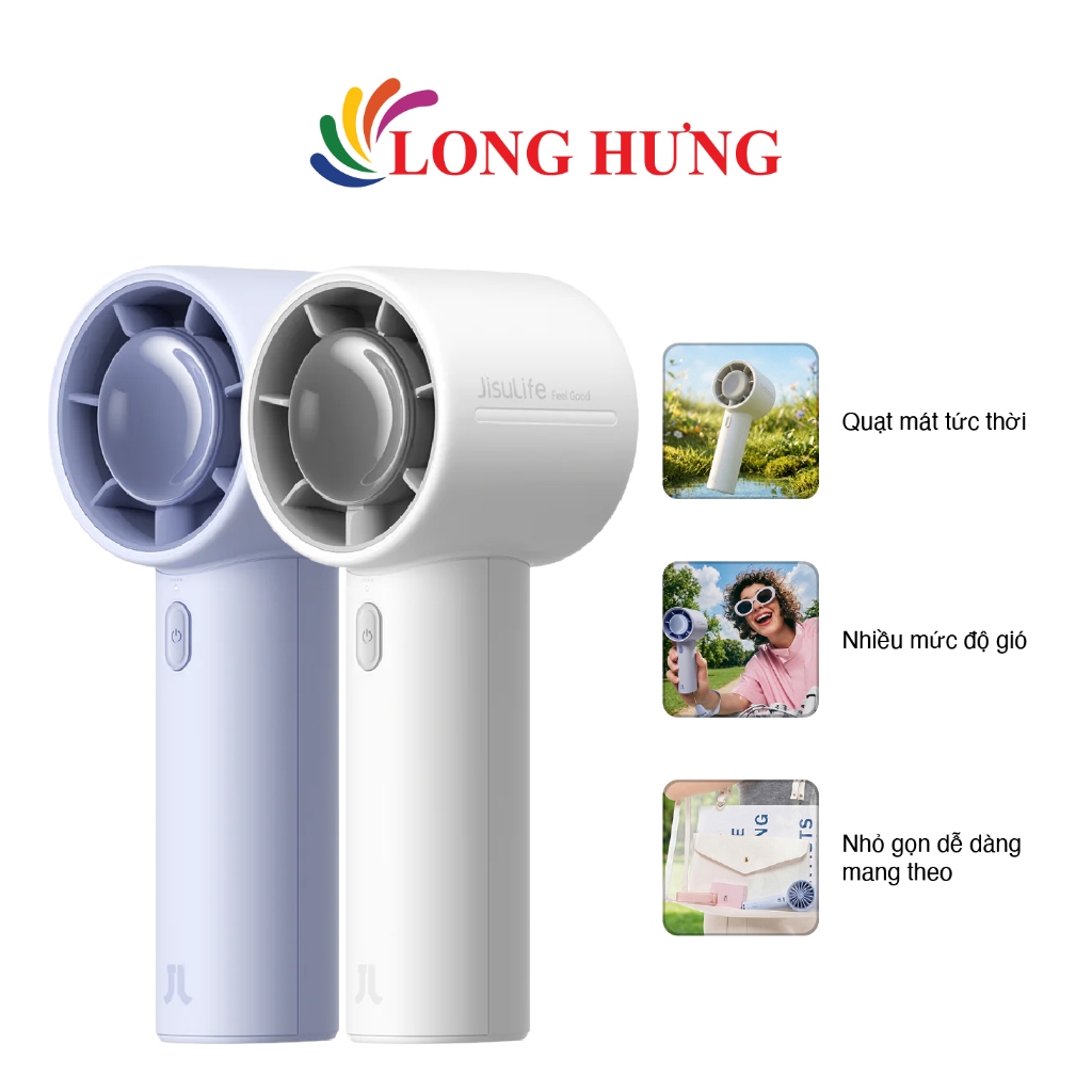 Quạt mini tích điện cầm tay Jisulife 4000mAh Handheld Fan Life10 - Hàng chính hãng