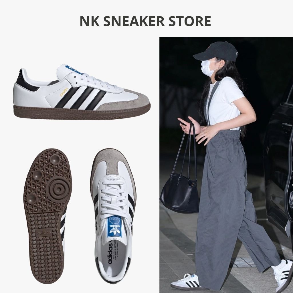 [GIÀY CHÍNH HÃNG] Giày Adidas Samba AUTHENTIC. Giày Sneaker Samba Trắng Đen Nam Nữ