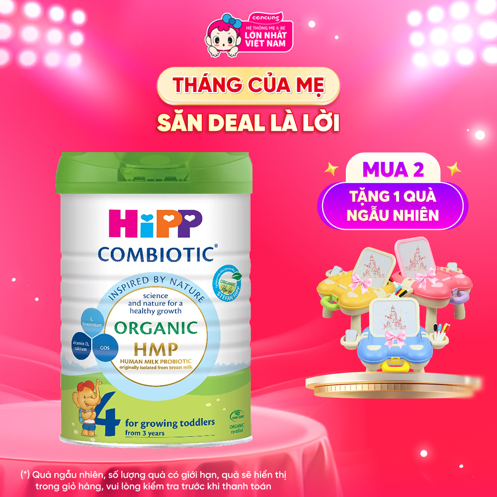 Sữa HiPP Organic Combiotic số 4 800g (từ 3 tuổi)