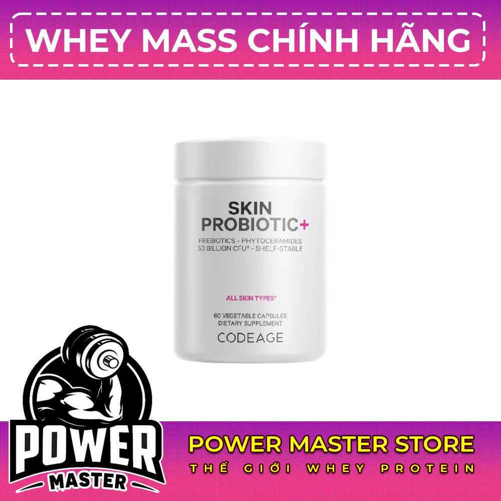 Codeage Skin Probiotic+ Capsules – Probiotic Hỗ Trợ Da & Tiêu Hóa