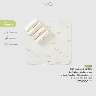 [Full] Set 5 khăn sữa Nous Bamboo