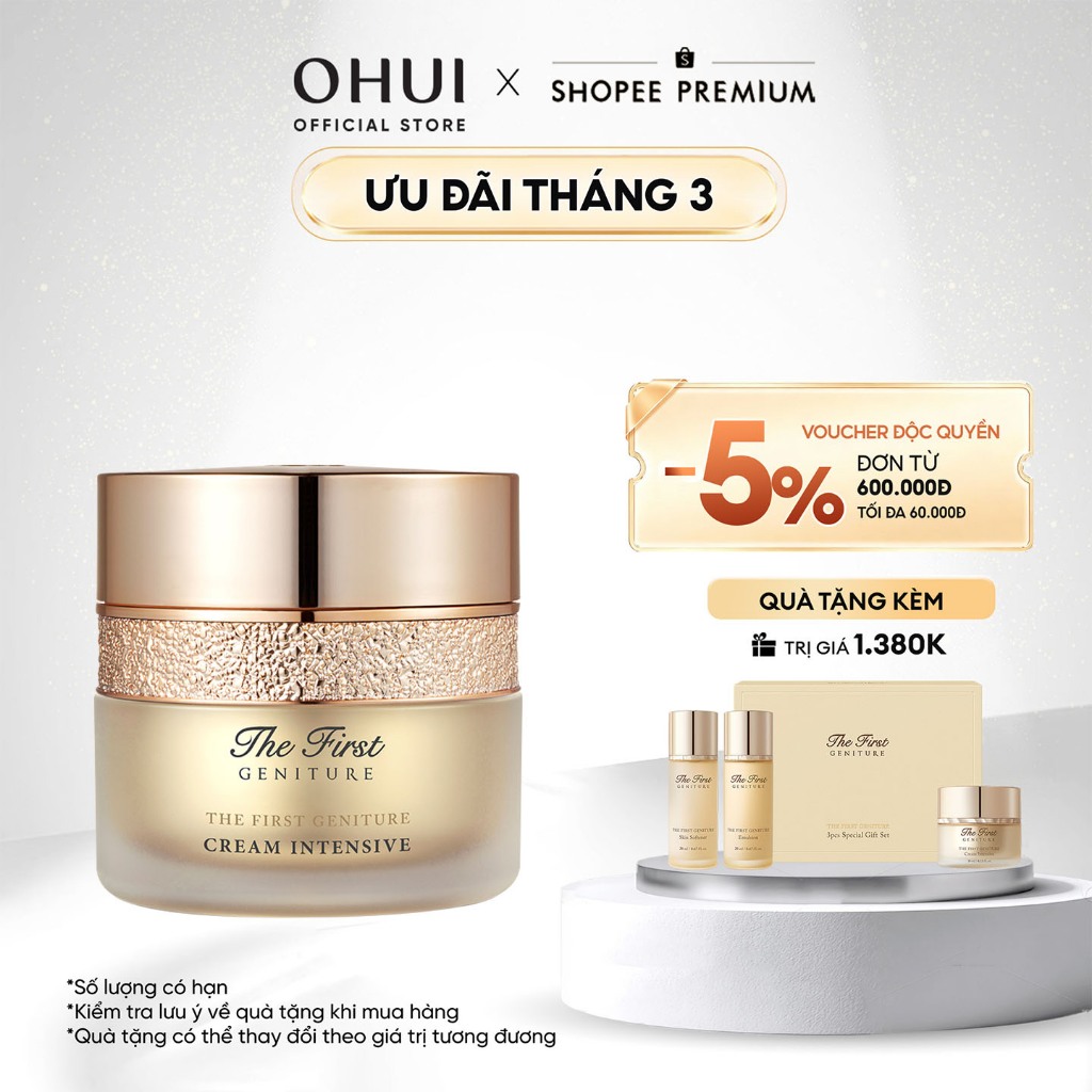 [OHUI Official] Kem dưỡng OHUI The First Geniture Intensive Cream 50ml